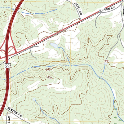 United States Geological Survey Ruffin, NC (2022, 24000-Scale) digital map