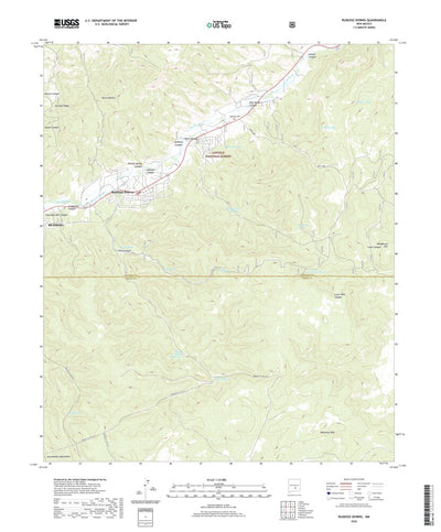 United States Geological Survey Ruidoso Downs, NM (2020, 24000-Scale) digital map