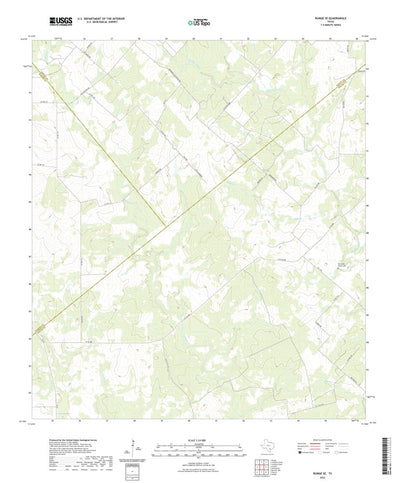 United States Geological Survey Runge SE, TX (2022, 24000-Scale) digital map