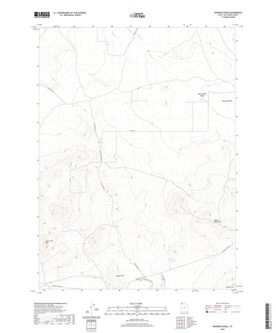 United States Geological Survey Runswick Wash, UT (2020, 24000-Scale) digital map