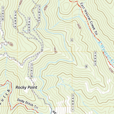 United States Geological Survey Rush Creek Lakes, CA (2022, 24000-Scale) digital map