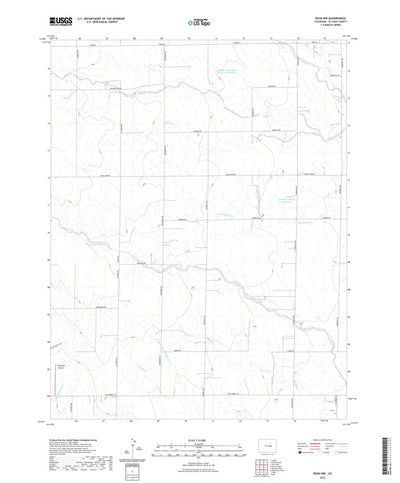 United States Geological Survey Rush NW, CO (2022, 24000-Scale) digital map