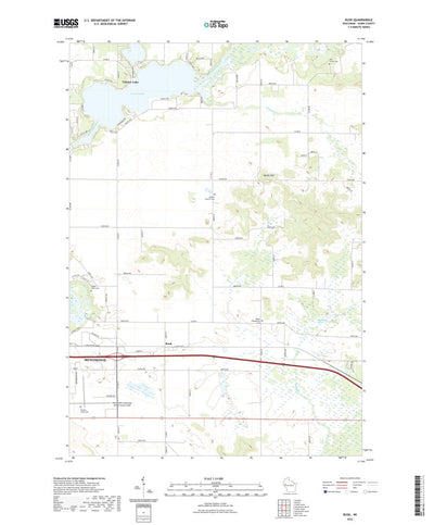 United States Geological Survey Rusk, WI (2022, 24000-Scale) digital map