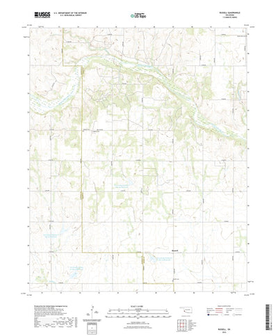 United States Geological Survey Russell, OK (2022, 24000-Scale) digital map