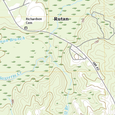 United States Geological Survey Rutan, AL (2020, 24000-Scale) digital map