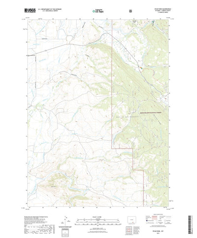 United States Geological Survey Ryan Park, WY (2021, 24000-Scale) digital map