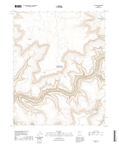 United States Geological Survey S B Point, AZ (2021, 24000-Scale) digital map