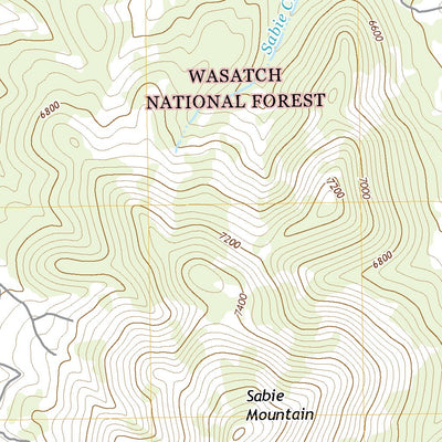 United States Geological Survey Sabie Mountain, UT (2020, 24000-Scale) digital map