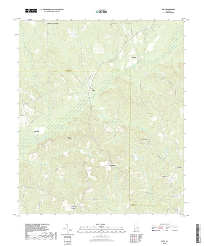 United States Geological Survey Saco, AL (2020, 24000-Scale) digital map