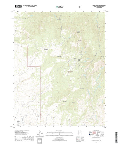United States Geological Survey Saddle Mountain, UT (2020, 24000-Scale) digital map