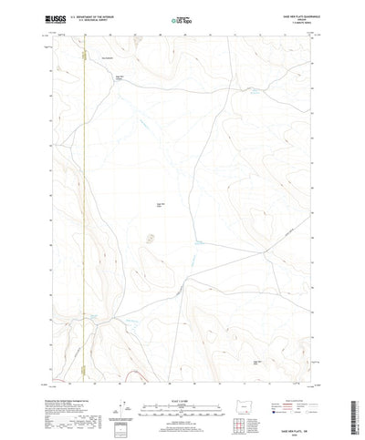 United States Geological Survey Sage Hen Flats, OR (2020, 24000-Scale) digital map
