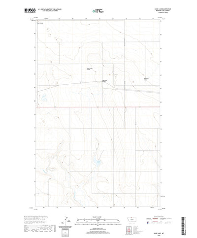 United States Geological Survey Sage Lake, MT (2020, 24000-Scale) digital map