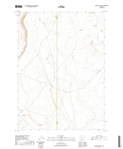 United States Geological Survey Sagebrush Knoll, OR (2020, 24000-Scale) digital map