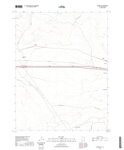 United States Geological Survey Sagers Flat, UT (2020, 24000-Scale) digital map