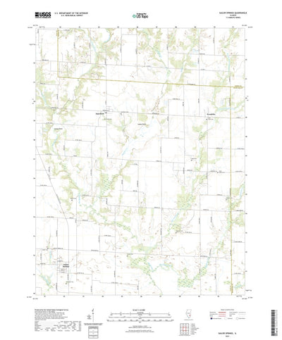 United States Geological Survey Sailor Springs, IL (2021, 24000-Scale) digital map