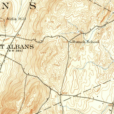 United States Geological Survey Saint Albans, VT (1916, 62500-Scale) digital map