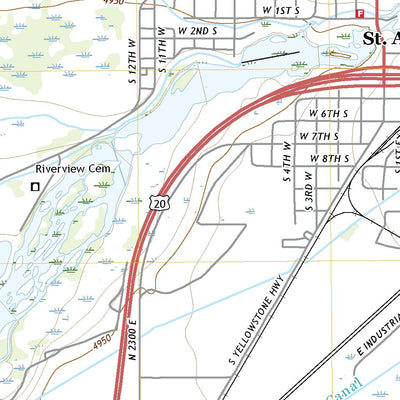 United States Geological Survey Saint Anthony, ID (2020, 24000-Scale) digital map