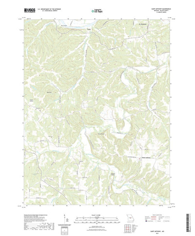 United States Geological Survey Saint Anthony, MO (2021, 24000-Scale) digital map