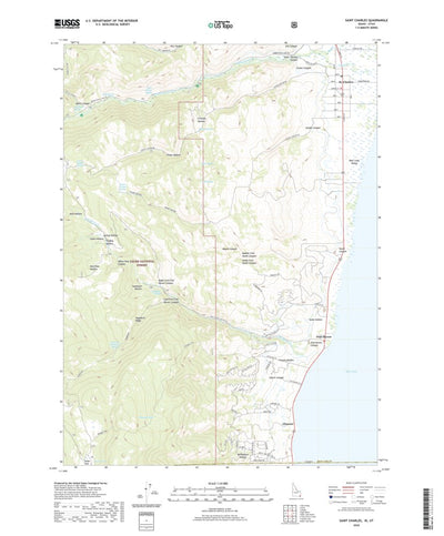 United States Geological Survey Saint Charles, ID (2020, 24000-Scale) digital map
