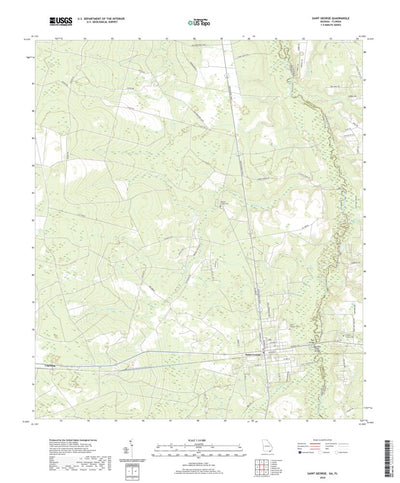 United States Geological Survey Saint George, GA (2020, 24000-Scale) digital map
