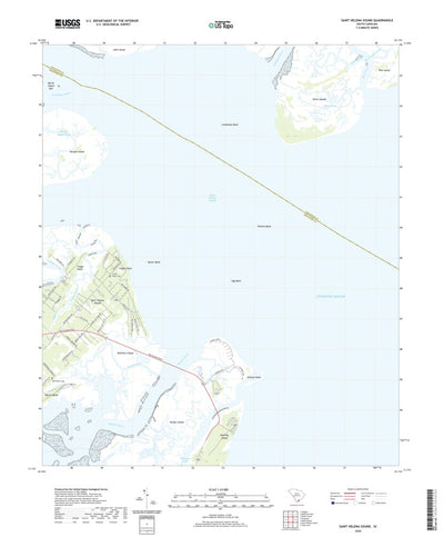 United States Geological Survey Saint Helena Sound, SC (2020, 24000-Scale) digital map
