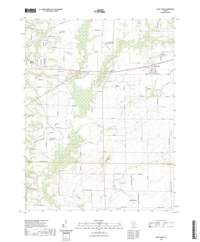 United States Geological Survey Saint Jacob, IL (2021, 24000-Scale) digital map