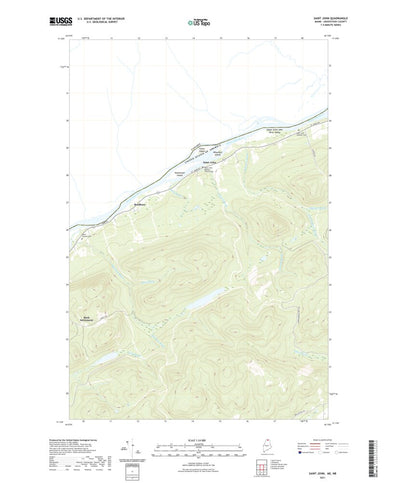 United States Geological Survey Saint John, ME (2021, 24000-Scale) digital map