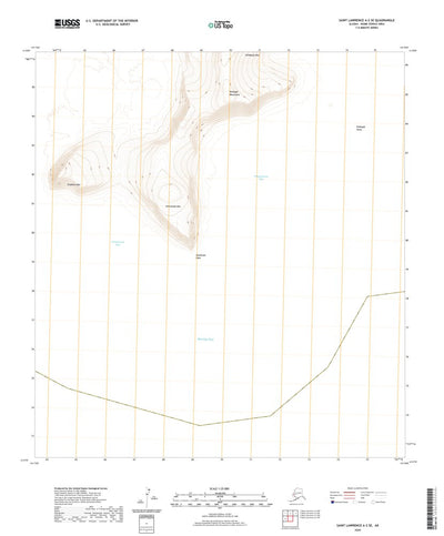 United States Geological Survey Saint Lawrence A-2 SE, AK (2020, 25000-Scale) digital map