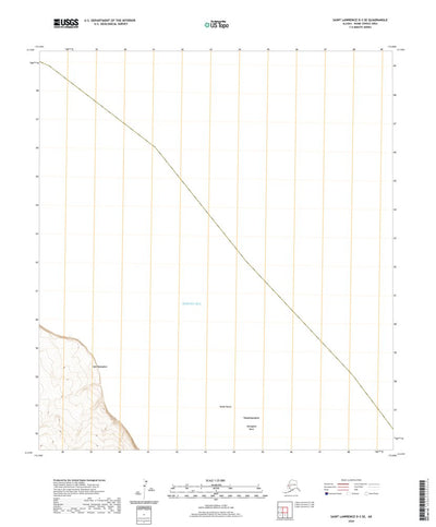 United States Geological Survey Saint Lawrence D-3 SE, AK (2020, 25000-Scale) digital map