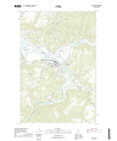 United States Geological Survey Saint Maries, ID (2020, 24000-Scale) digital map
