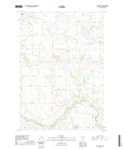 United States Geological Survey Saint Martin, MN (2022, 24000-Scale) digital map