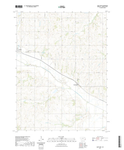 United States Geological Survey Saint Mary, NE (2021, 24000-Scale) digital map