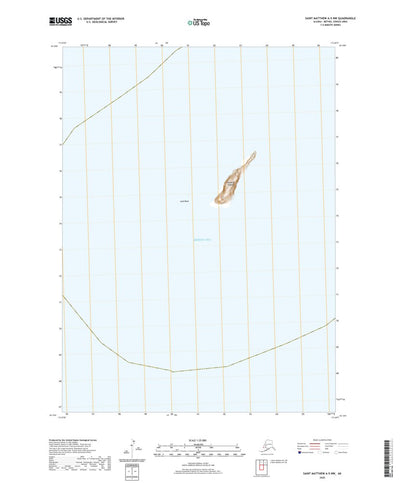 United States Geological Survey Saint Matthew A-5 NW, AK (2020, 25000-Scale) digital map