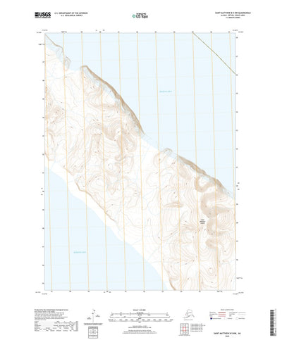 United States Geological Survey Saint Matthew B-5 NW, AK (2020, 25000-Scale) digital map