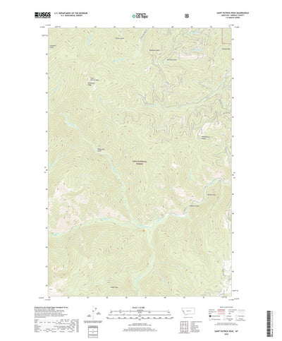 United States Geological Survey Saint Patrick Peak, MT (2020, 24000-Scale) digital map