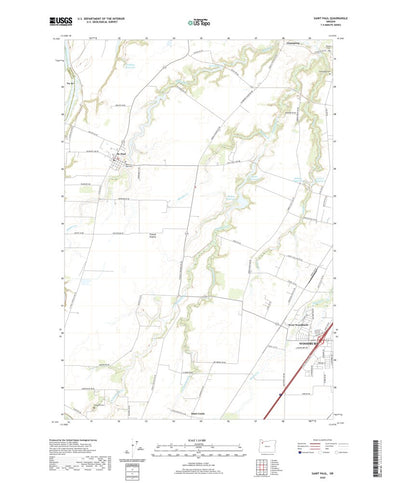 United States Geological Survey Saint Paul, OR (2020, 24000-Scale) digital map