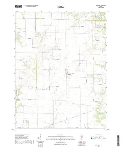 United States Geological Survey Saint Rose, IL (2021, 24000-Scale) digital map
