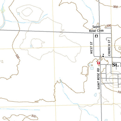 United States Geological Survey Saint Rose, IL (2021, 24000-Scale) digital map