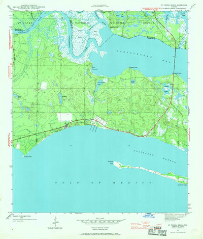 United States Geological Survey Saint Teresa, FL (1943, 24000-Scale) digital map