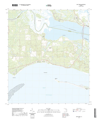 United States Geological Survey Saint Teresa, FL (2021, 24000-Scale) digital map