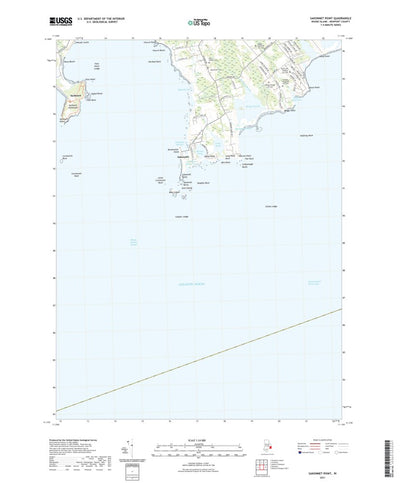 United States Geological Survey Sakonnet Point, RI (2021, 24000-Scale) digital map
