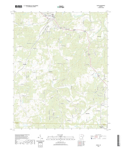 United States Geological Survey Salem, AR (2020, 24000-Scale) digital map