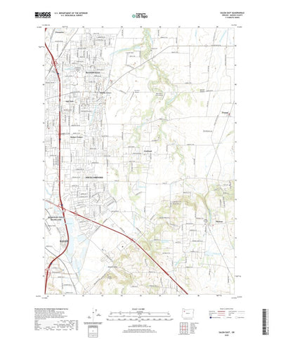 United States Geological Survey Salem East, OR (2020, 24000-Scale) digital map