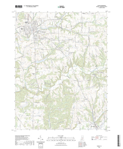 United States Geological Survey Salem, IN (2022, 24000-Scale) digital map