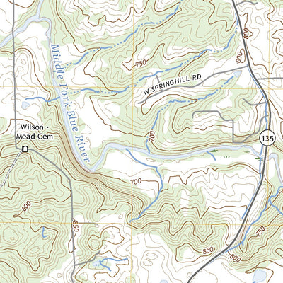 United States Geological Survey Salem, IN (2022, 24000-Scale) digital map