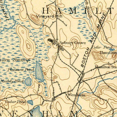 United States Geological Survey Salem, MA (1893, 62500-Scale) digital map
