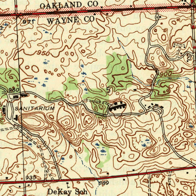 United States Geological Survey Salem, MI (1945, 24000-Scale) digital map