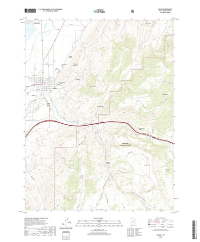 United States Geological Survey Salina, UT (2020, 24000-Scale) digital map