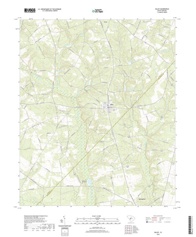 United States Geological Survey Salley, SC (2020, 24000-Scale) digital map