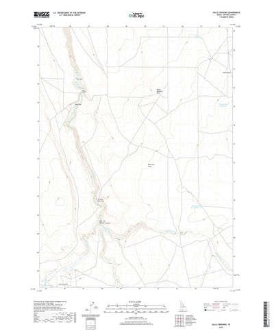 United States Geological Survey Salls Crossing, ID (2020, 24000-Scale) digital map